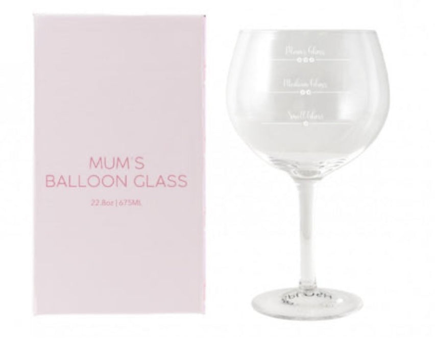 Mother's Day - Balloon Wine Glass