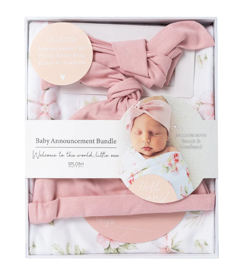 Baby Announcement Set - Floral